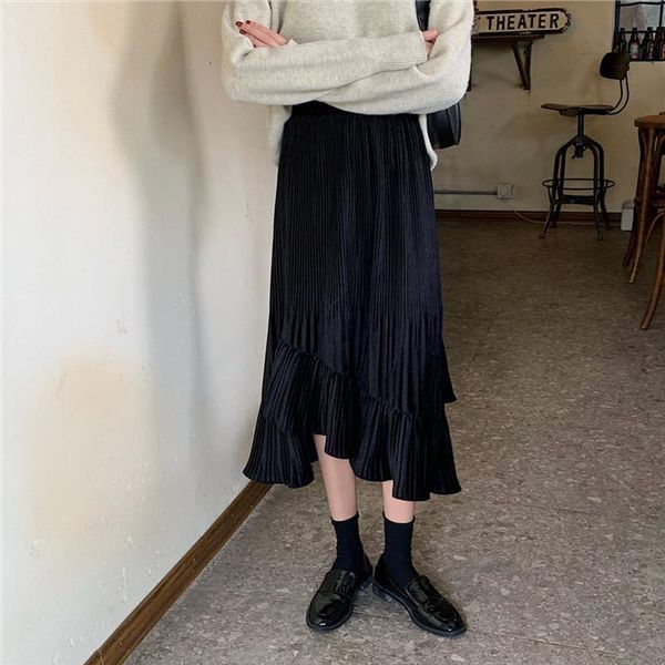 корейская высокой талия оборка нерегулярной elegant 2020 горячие slender streetwear высокого качества управления леди линия юбка, Black
корейская высокой талия оборка нерегулярной elegant 2020 горячие slender streetwear высокого качества управления леди линия юбка, Black