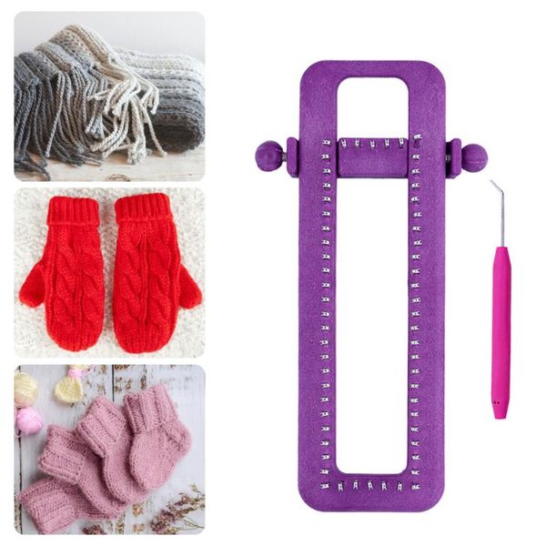 adjustable sock loom kit knitting socks scarf hat diy hand craft tool plastic sewing tools practical knitting tool new 2021, Black
adjustable sock loom kit knitting socks scarf hat diy hand craft tool plastic sewing tools practical knitting tool new 2021, Black
