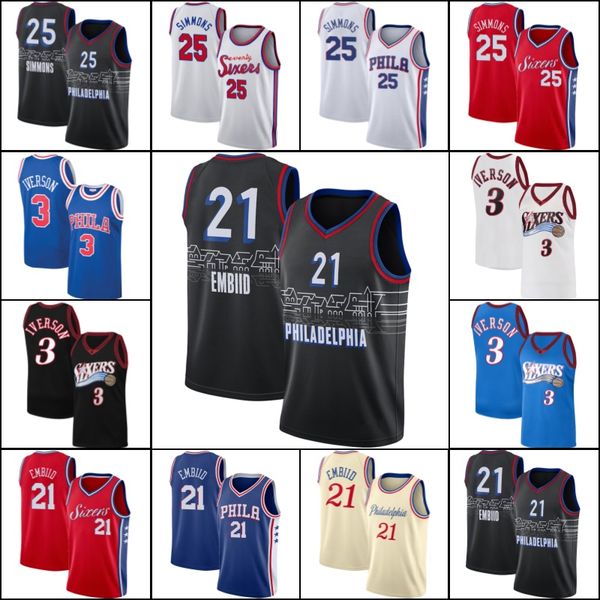allen 3 iverson basketball jersey philadelphia 76ers jerseys ben 25 simmons jersey joel 21 embiid jerseys basketball uniform vb41, Black;red
allen 3 iverson basketball jersey philadelphia 76ers jerseys ben 25 simmons jersey joel 21 embiid jerseys basketball uniform vb41, Black;red