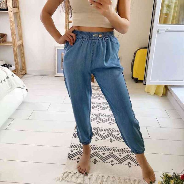 high waisted jeans women spring loose tight fitting waist leggings feet thin nine points harem pants ins net red trend, Black;white
high waisted jeans women spring loose tight fitting waist leggings feet thin nine points harem pants ins net red trend, Black;white