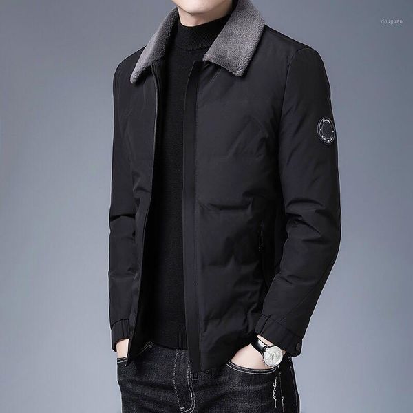 mimi jacket lapel white duck down jacket of recreational men's clothing middle-aged father put down cotton-padded1, Black
mimi jacket lapel white duck down jacket of recreational men's clothing middle-aged father put down cotton-padded1, Black