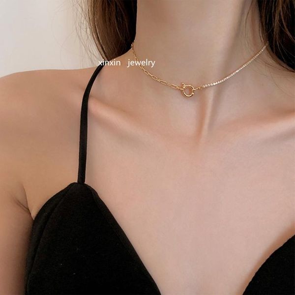 srcoi скрепка цепи ожерелье романтический кристалл цепи choker воротник овальная ссылка ожерелья для женщин партия подарков 2020, Golden;silver
srcoi скрепка цепи ожерелье романтический кристалл цепи choker воротник овальная ссылка ожерелья для женщин партия подарков 2020, Golden;silver