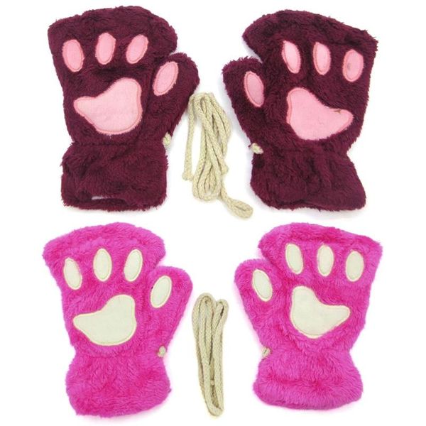 1pair women girls lovely winter warm fingerless gloves fluffy bear cat plush claw half finger gloves mitten new, Blue;gray
1pair women girls lovely winter warm fingerless gloves fluffy bear cat plush claw half finger gloves mitten new, Blue;gray