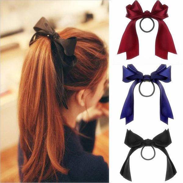 chiffon bowknot solid color silk scrunchies women ponytail holder rope tie elastic rubber bands hair accessories
chiffon bowknot solid color silk scrunchies women ponytail holder rope tie elastic rubber bands hair accessories