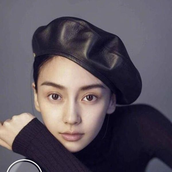 berets fashion felt pu leather beret hat women cap female ladies beanie girls for, Blue;gray
berets fashion felt pu leather beret hat women cap female ladies beanie girls for, Blue;gray