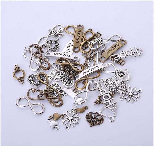 vintage mixed 10/20pcs infinity heart bar charms pendant double heads pendant charms diy bracelet neacklace jewelry bbyhyc 
vintage mixed 10/20pcs infinity heart bar charms pendant double heads pendant charms diy bracelet neacklace jewelry bbyhyc