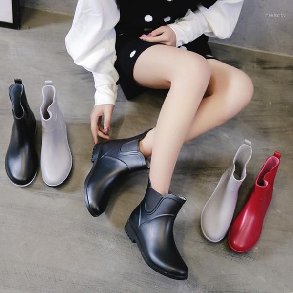 women's rain boot 2021 spring autumn solid color women waterproof shoes ankle boots ladies non-slip boots women rain boot shoes1, Black
women's rain boot 2021 spring autumn solid color women waterproof shoes ankle boots ladies non-slip boots women rain boot shoes1, Black