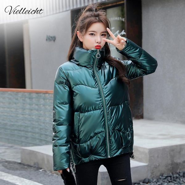 women's down & parkas vielleicht 2021 autumn winter coats fashion silver stand collar jacket women pockets padded cotton coat, Black
women's down & parkas vielleicht 2021 autumn winter coats fashion silver stand collar jacket women pockets padded cotton coat, Black