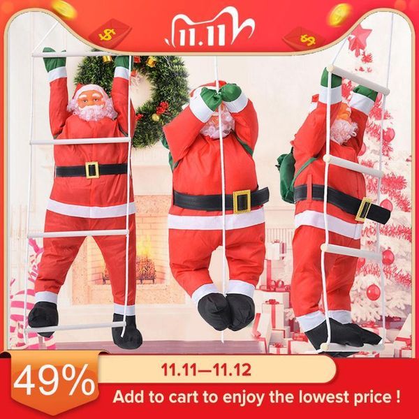 christmas decorations 50cm climbing rope ladder santa claus pendant hanging doll year tree ornament outdoor home decor decor1
christmas decorations 50cm climbing rope ladder santa claus pendant hanging doll year tree ornament outdoor home decor decor1