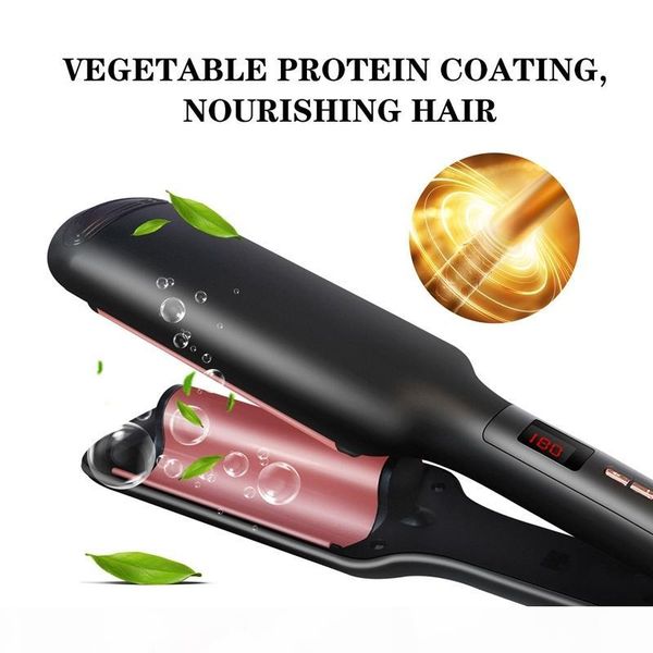 curling tongs wand deep waver for waves professional curling iron tourmaline ceramic 2 barrel hair styler volume styling tools, Black
curling tongs wand deep waver for waves professional curling iron tourmaline ceramic 2 barrel hair styler volume styling tools, Black