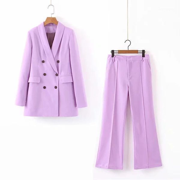 purple color elegant women suits long sleeve double breasted office blazer+pleated loose wide leg long pants 2 piece set1, White;black
purple color elegant women suits long sleeve double breasted office blazer+pleated loose wide leg long pants 2 piece set1, White;black