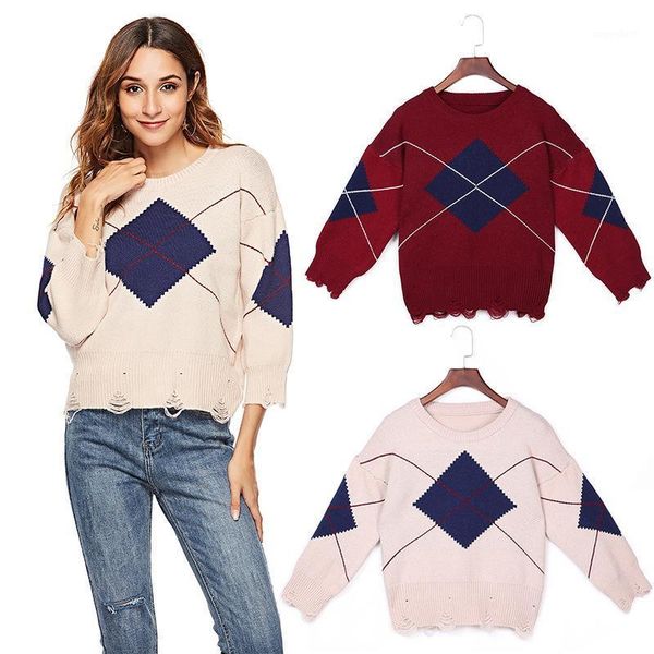 spring and autumn 2020 new loose diamond pattern bottoming knit sweater women1, White;black
spring and autumn 2020 new loose diamond pattern bottoming knit sweater women1, White;black