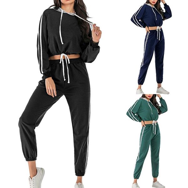 running sets for women sports loose jogging racing pants pullover coat autumn striped tracksuit casual yoga set female sportwear, Black;blue
running sets for women sports loose jogging racing pants pullover coat autumn striped tracksuit casual yoga set female sportwear, Black;blue