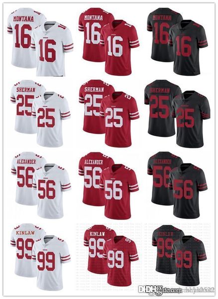 men women youth san francisco 49ers 16 joe montana 99 javon kinlaw 56 kwon alexander 25 richard sherman football jerseys red, Black;red
men women youth san francisco 49ers 16 joe montana 99 javon kinlaw 56 kwon alexander 25 richard sherman football jerseys red, Black;red