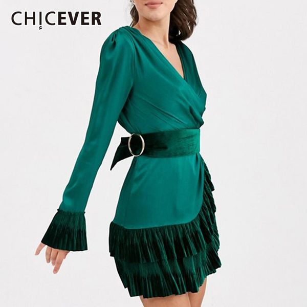 chciever patchwork hit color irregular dress female v neck flare long sleeve high waist lace up ruffle dresses women autumn 20191, Black;gray
chciever patchwork hit color irregular dress female v neck flare long sleeve high waist lace up ruffle dresses women autumn 20191, Black;gray