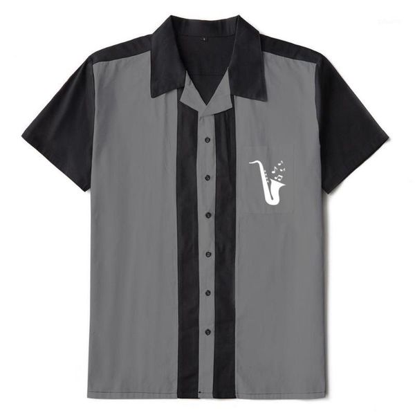 men's 50s male clothing cotton men shirts st127 short sleeve vintage fifties bowling casual button-down black shirts1, White;black
men's 50s male clothing cotton men shirts st127 short sleeve vintage fifties bowling casual button-down black shirts1, White;black