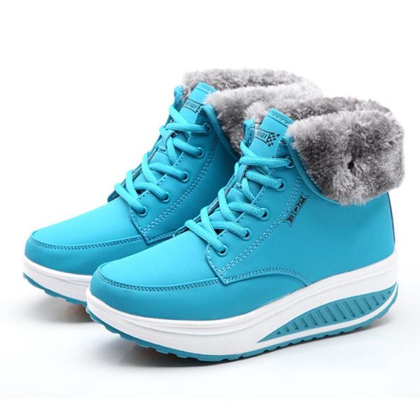 platform snow boots women boots plush warm ankle wedge winter shoes female booties women winter non-slip booties, Black
platform snow boots women boots plush warm ankle wedge winter shoes female booties women winter non-slip booties, Black
