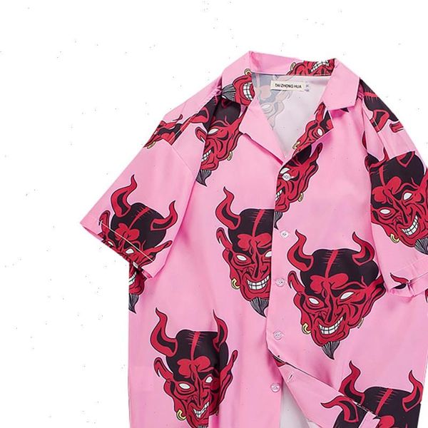 hip hop streetwear shirts men devil full printing short sleeve summer floral rapper harajuku loose hawaiian korean shirts camisa, White;black
hip hop streetwear shirts men devil full printing short sleeve summer floral rapper harajuku loose hawaiian korean shirts camisa, White;black