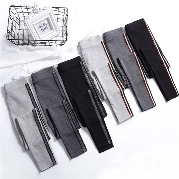 spring summer cotton leggings women high waist side stripes sporting fitness leggings pants slim leggings 201109, Black
spring summer cotton leggings women high waist side stripes sporting fitness leggings pants slim leggings 201109, Black