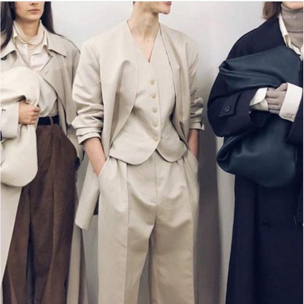 blazer women fall the new 2020 europe and the united states coat ms small ma3 jia3 two-piece suits winter coats1, White 
blazer women fall the new 2020 europe and the united states coat ms small ma3 jia3 two-piece suits winter coats1, White