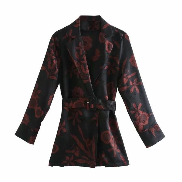 women floral printing sashes jacquard shirt female tailored collar long sleeve blouse casual lady loose blusas s8289, White
women floral printing sashes jacquard shirt female tailored collar long sleeve blouse casual lady loose blusas s8289, White
