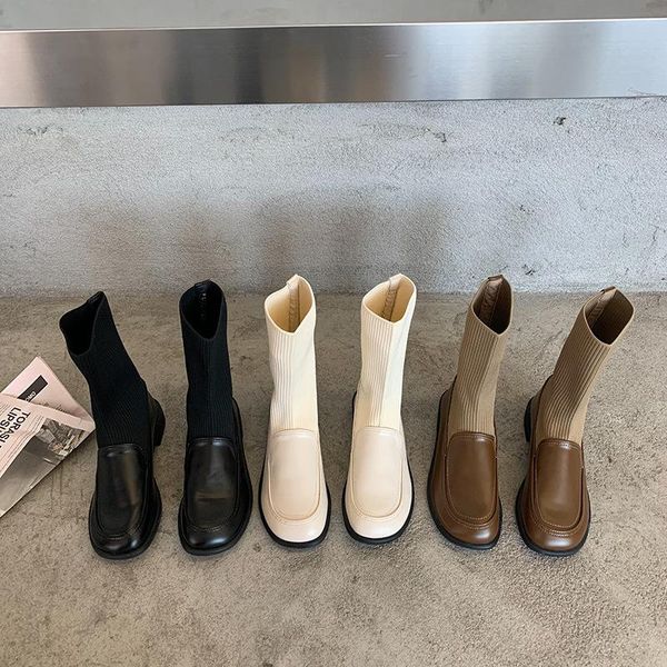 boots bootsies женщина 2020 низкий каблук обувь круглый носок зимние обувь ботинки женщины средний тельф осень кожаные женские чулки, Black
boots bootsies женщина 2020 низкий каблук обувь круглый носок зимние обувь ботинки женщины средний тельф осень кожаные женские чулки, Black