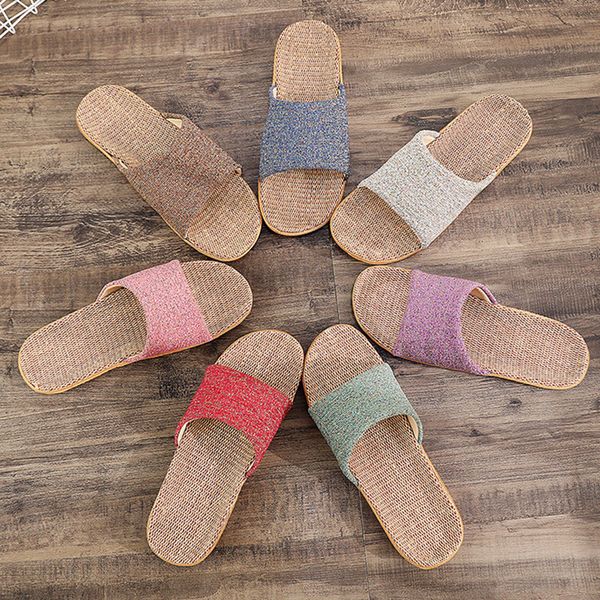 men slippers fashion casual slip on linen slides indoor home slippers beach shoes hommes chaussures #l40, Black
men slippers fashion casual slip on linen slides indoor home slippers beach shoes hommes chaussures #l40, Black