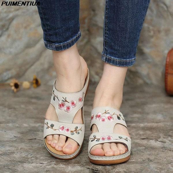 slippers puimentiua summer woman flower platform colorful ethnic flat shoes comfortable casual fashion sandals female, Black
slippers puimentiua summer woman flower platform colorful ethnic flat shoes comfortable casual fashion sandals female, Black