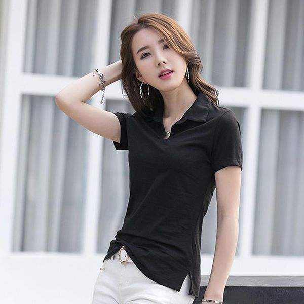 women's polos solid cotton shirts 4 colors 99% to 4xl black red white green women work short sleeves femele
women's polos solid cotton shirts 4 colors 99% to 4xl black red white green women work short sleeves femele