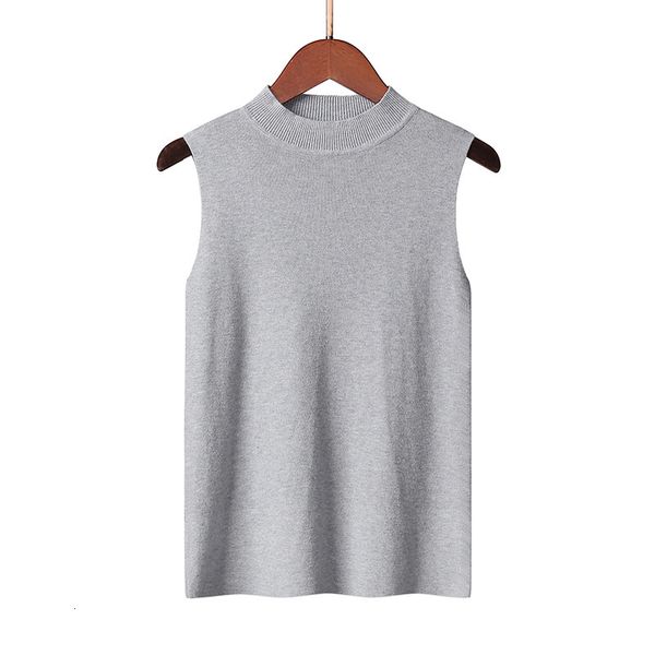 2021 new korean-style women's blouses mock solid sleeveless sweater for women bottom autumn ritw, White;black
2021 new korean-style women's blouses mock solid sleeveless sweater for women bottom autumn ritw, White;black