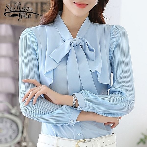 fashion women blouses solid chiffon blouse shirt bow collar office blouse women female long sleeve women shirts 2397 50 y200828, White
fashion women blouses solid chiffon blouse shirt bow collar office blouse women female long sleeve women shirts 2397 50 y200828, White