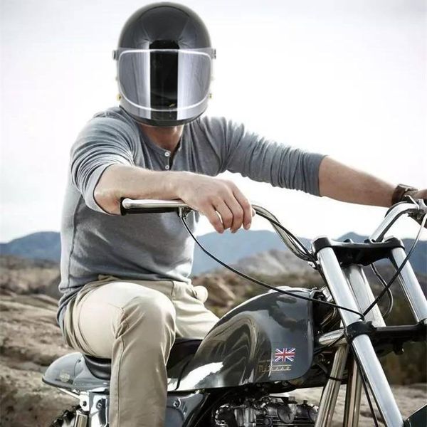 motorcycle helmets japan & co thompson helmet, full face racing helmet with transparent visor, retro chopper rider
motorcycle helmets japan & co thompson helmet, full face racing helmet with transparent visor, retro chopper rider