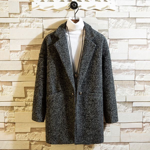 autumn and winter 2020 new overcoat mid long korean woolen jaet men's thiened windbreaker trend, Tan;black
autumn and winter 2020 new overcoat mid long korean woolen jaet men's thiened windbreaker trend, Tan;black