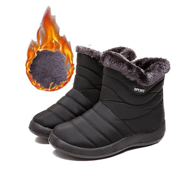winter women waterproof warm cotton shoes mother plush plus velvet thicken ankle botas fur martin snow boots zapatillas mujer, Black
winter women waterproof warm cotton shoes mother plush plus velvet thicken ankle botas fur martin snow boots zapatillas mujer, Black