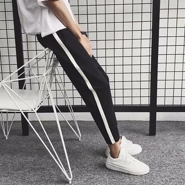 korean spring youth men's thin nine point big white casual slim fit micro harlan sports casual sports pants elastic harun pants trend w, Blue
korean spring youth men's thin nine point big white casual slim fit micro harlan sports casual sports pants elastic harun pants trend w, Blue