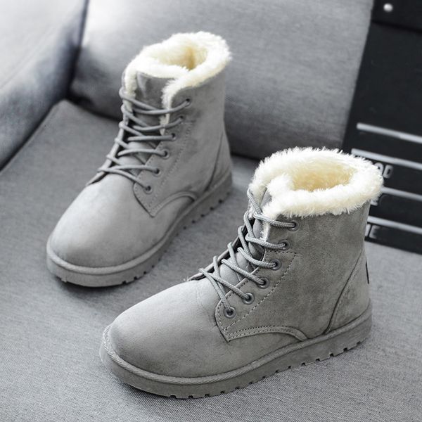 2021 winter women snow suede ankle boots casual lace up flat ladies plush platform warm shoes new flock fur women's flats w4t0, Black
2021 winter women snow suede ankle boots casual lace up flat ladies plush platform warm shoes new flock fur women's flats w4t0, Black