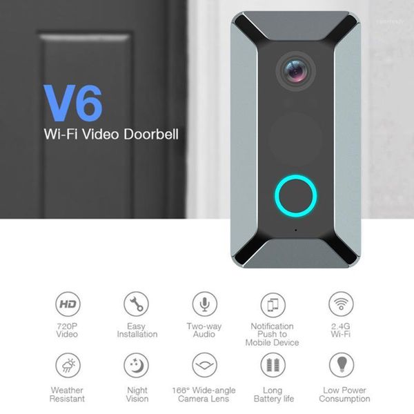hd 720p smart wifi video doorbell camera visual intercom infrared ip door bell wireless security camera v61
hd 720p smart wifi video doorbell camera visual intercom infrared ip door bell wireless security camera v61