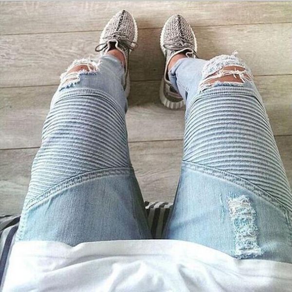 2020 fashion casual high street hip hop streetwear ripped hole biker jeans locomotive fold jeans stretch pencil pants men1, Blue
2020 fashion casual high street hip hop streetwear ripped hole biker jeans locomotive fold jeans stretch pencil pants men1, Blue
