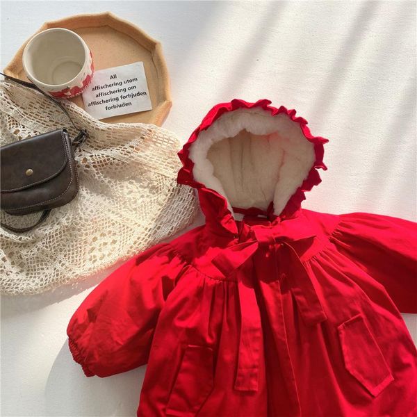 kids red cotton-padded jacket bowknot girls coat velvet thicken hooded winter fashion solid heavyweight ruffle children clothes, Blue;gray
kids red cotton-padded jacket bowknot girls coat velvet thicken hooded winter fashion solid heavyweight ruffle children clothes, Blue;gray