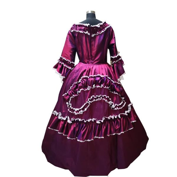 2020 new purple victorian halloween cosplay dress colonial georgian renaissance gothic historical dress d-597, Silver
2020 new purple victorian halloween cosplay dress colonial georgian renaissance gothic historical dress d-597, Silver