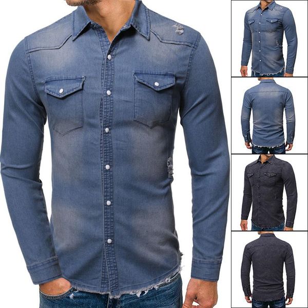 men's casual shirts fashion leisure brand personality business long-sleeve creative denim shirt men dress long sleeve, White;black
men's casual shirts fashion leisure brand personality business long-sleeve creative denim shirt men dress long sleeve, White;black