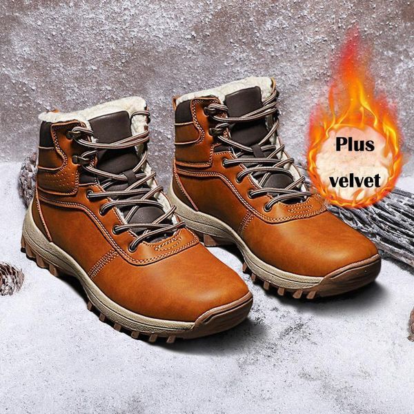 winter snow boots men plus velvet warm cotton shoes men shoes outdoor british tooling boots leather casual ankle1, Black
winter snow boots men plus velvet warm cotton shoes men shoes outdoor british tooling boots leather casual ankle1, Black