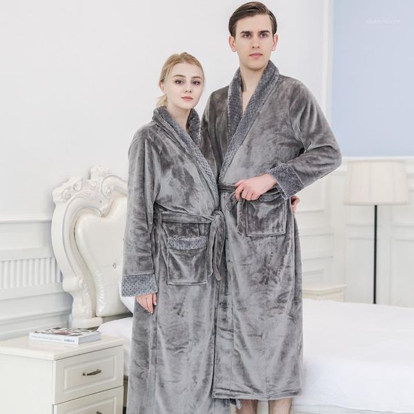 women's sleepwear autumn and winter fashion couple flannel nightgown personality bathrobe men's thick long women's trendy paj, Black;red
women's sleepwear autumn and winter fashion couple flannel nightgown personality bathrobe men's thick long women's trendy paj, Black;red