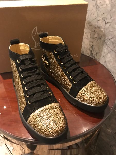 ddesigner mask brand sequined red sole pointed toe flat shoes women luxury red sole sequined high heels party wedding shoes 016, Black
ddesigner mask brand sequined red sole pointed toe flat shoes women luxury red sole sequined high heels party wedding shoes 016, Black