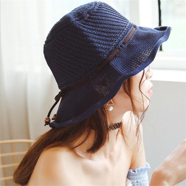 women summer large brim foldable sun hats handmade crochet straw beach hat sun protection hat female ad422, Blue;gray
women summer large brim foldable sun hats handmade crochet straw beach hat sun protection hat female ad422, Blue;gray