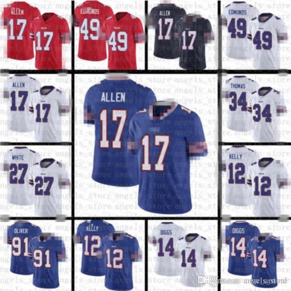 b63 josh allen stefon diggs custom buffalo bill football jersey 27 tre'davious white 49 tremaine edmunds 91 oliver zack moss jersey, Black;red
b63 josh allen stefon diggs custom buffalo bill football jersey 27 tre'davious white 49 tremaine edmunds 91 oliver zack moss jersey, Black;red