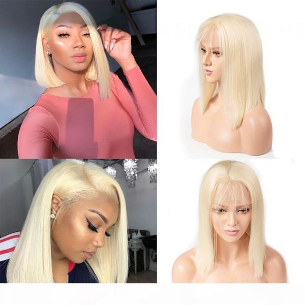 blonde #613 color bob straight remy hair lace frontal wigs pre plucked natural hairline brazilian virgin bob human hair full lace wigs, Black;brown
blonde #613 color bob straight remy hair lace frontal wigs pre plucked natural hairline brazilian virgin bob human hair full lace wigs, Black;brown