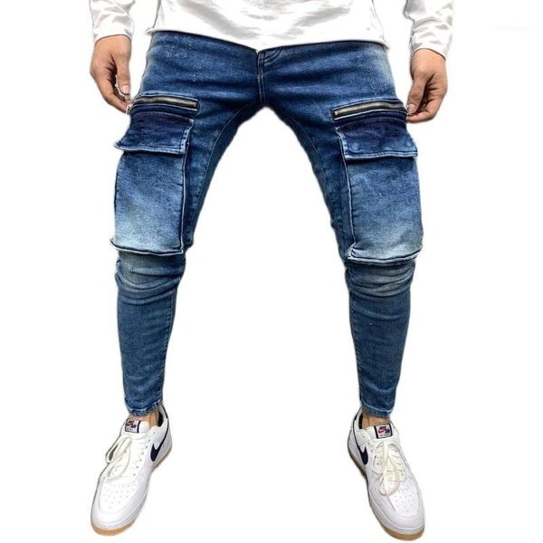 jeans men pants casual cotton denim trousers multi pocket cargo jeans men new fashion denim pencil pants1, Blue
jeans men pants casual cotton denim trousers multi pocket cargo jeans men new fashion denim pencil pants1, Blue