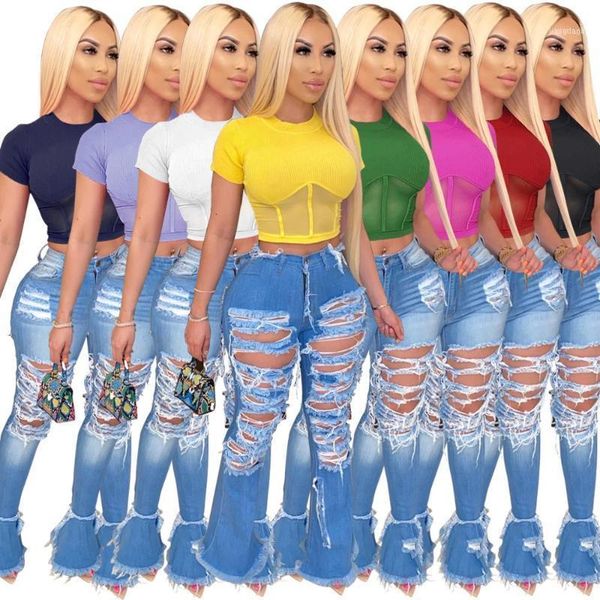 richietrade women ribbed short sleeve skinny ribbed crop high elasticity teeshirt raised lines pattern 11, White
richietrade women ribbed short sleeve skinny ribbed crop high elasticity teeshirt raised lines pattern 11, White