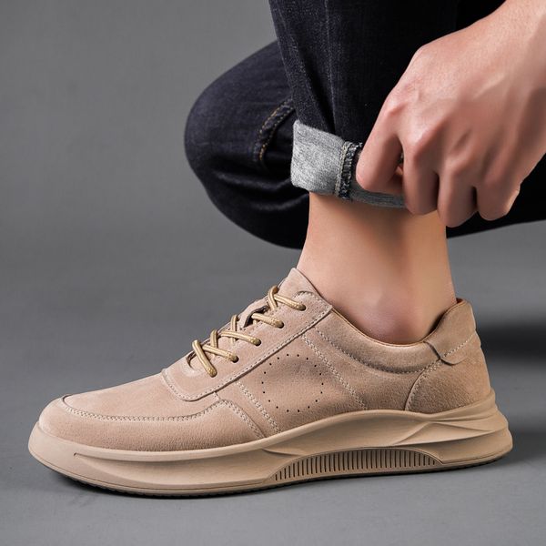 man all season fashion new casual board shoes male leather casaul footwear masculino comfy lace-up leisure sport sneakers, Black
man all season fashion new casual board shoes male leather casaul footwear masculino comfy lace-up leisure sport sneakers, Black